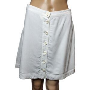 Avec les filles white flowy skirt